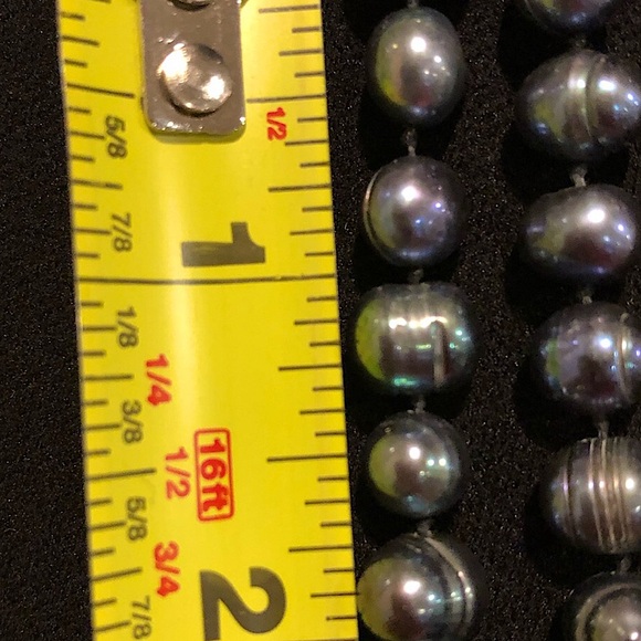 Vintage Peacock Pearls Necklace Endless Strand 99 inches Long - Picture 11 of 12